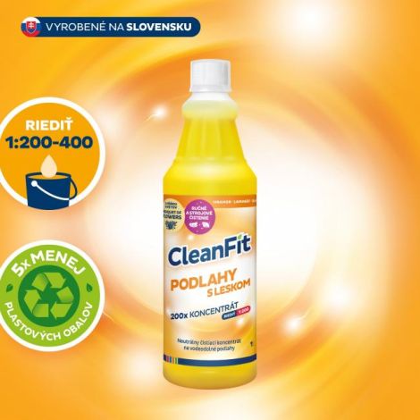 Cleanfit ultrakoncentrát - Podlahy s leskem 1 l 