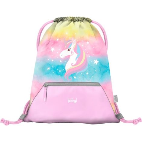 Kapsa na přezůvky BAAGL s přihrádkou na zip Rainbow Unicorn