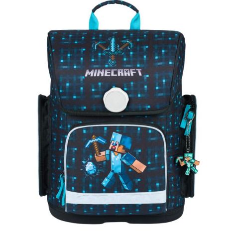 Školní batoh BAAGL Ergo Minecraft Blue Axe