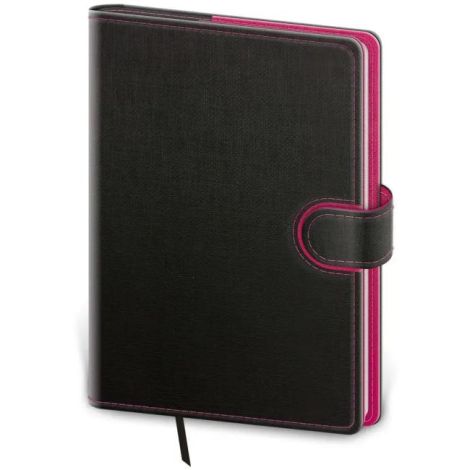 Diář Flip denní A5 14,3x20,5cm - antracit/magenta 2025