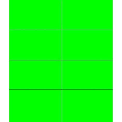 Etikety univerzální A4 105x74mm zelené 100 archů