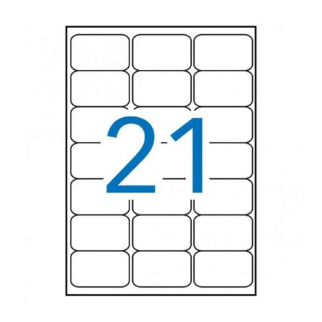 Etikety polyesterové 63,5x38,1mm APLI 20 archů