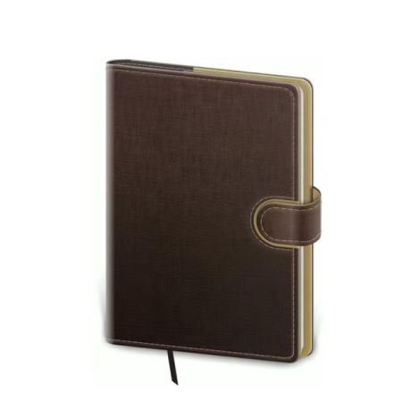 Diář Flip A5 týdenní 14,3x20,5cm - hnědo/capuccinový 2025