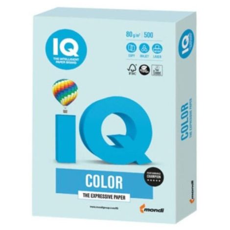 Barevný papír IQ color modrá pastelová BL29, A3 80g