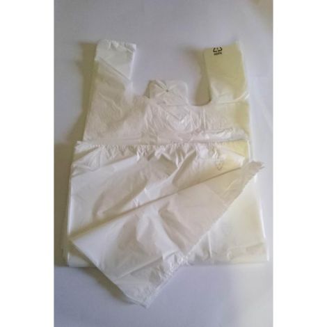 Taška mikrotenová 30+20X60 bal. JUMBO malá bílá 14mic. 100ks XL