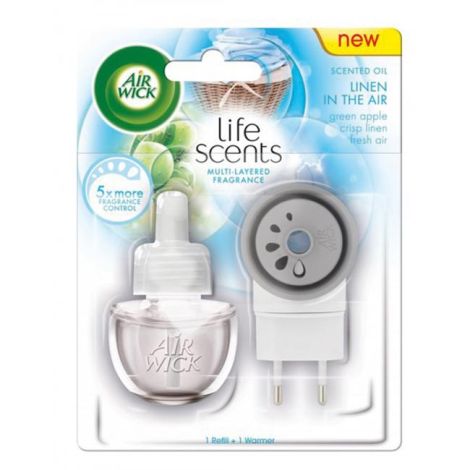 Air Wick elektrický osvěžovač + náplň 19 ml Prádlo ve vánku 