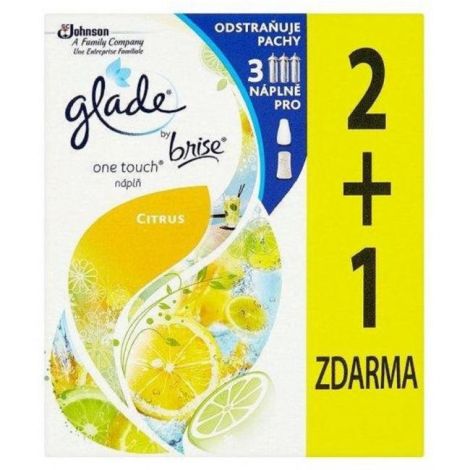 Glade Touch&Fresh NÁHRADNÍ NÁPLŇ (2+1ks) 3x10 ml Lemon 