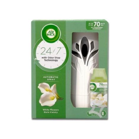 Air Wick Automat osvěžovač + náplň 250 ml Bílé Květy 