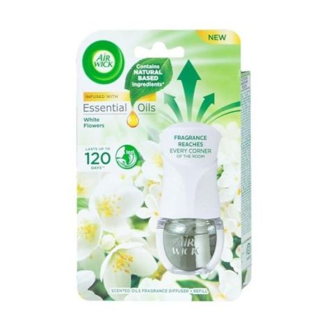 Air Wick elektrický osvěžovač + náplň 19 ml Bílé květy 