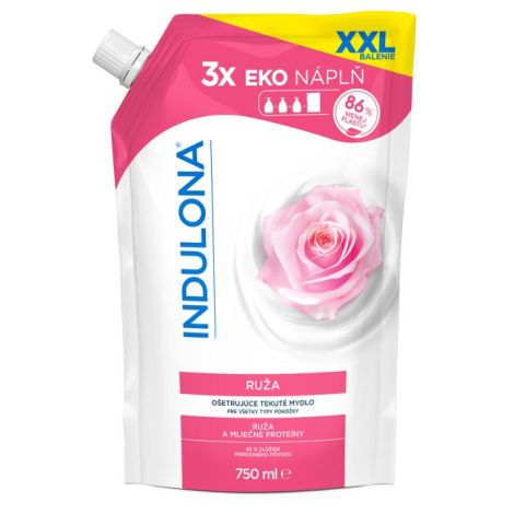 Tekuté mýdlo INDULONA náhradní náplň 750 ml Růže 