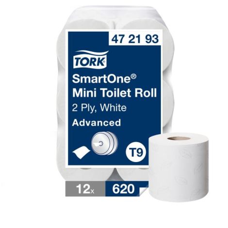 Toaletní papír 2-vrstv. TORK SmartOne Mini bílý T9 (12 ks) 