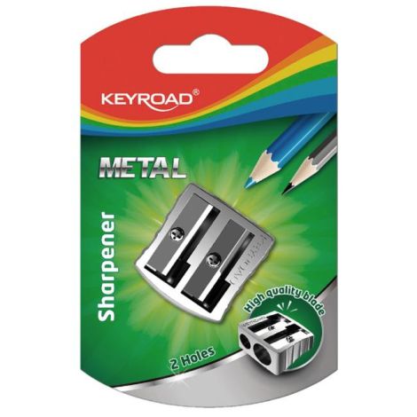 Struhadlo KEYROAD Metal hliníkové, se dvěma otvory, blistr 