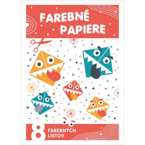Barevný papír A4 8 listů 