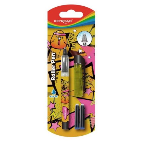 Kuličkové pero KEYROAD 0,7 mm 2 náplně, blistr, mix barev 