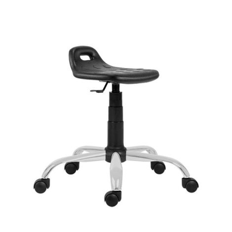 Pracovní taburet 1280 PU Work, chrom 
