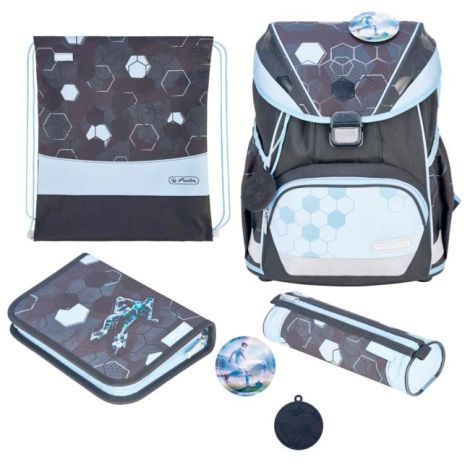 Školní batoh Herlitz UltraLight+XL Fotbal, sada 