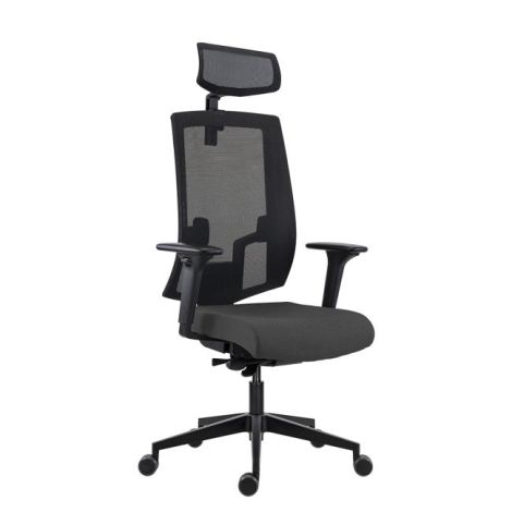 Kancelářská židle LAPEL Alu PDH, područky, BN6 antracit 