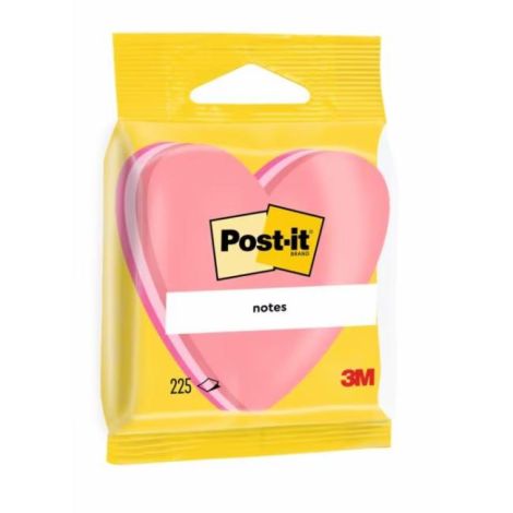 Samolepící bloček SRDCE 70x70mm 225 lístků 