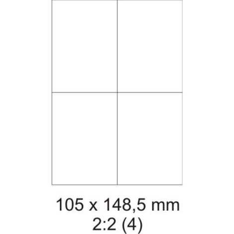 Etikety PRINT univerzální 105x148mm A4 1000 archů 