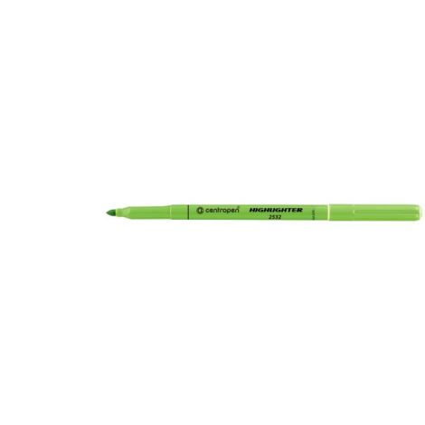 Zvýrazňovač Centropen 2532 zelený 