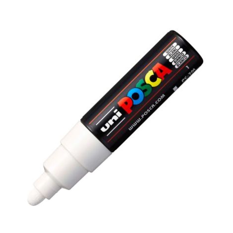 Popisovač uni POSCA PC-7M bílý 