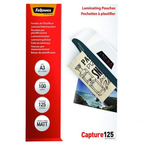 Laminovací fólie Fellowes 303x426 A3 125mic matné 