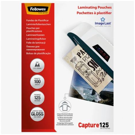 Laminovací fólie Fellowes 216x303 A4 125mic