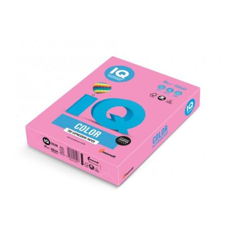 Barevný papír IQ color neonově růžový NEOPI, A4, 80g 