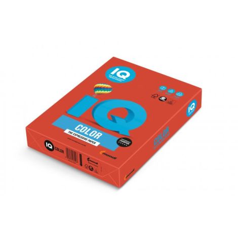 Barevný papír IQ color korálově červený CO44, A4, 160g 