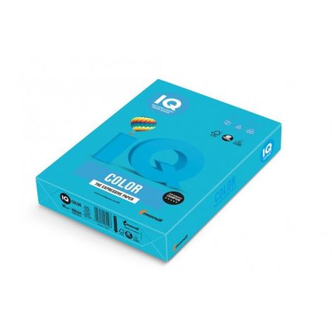 Barevný papír IQ color azurově modrý AB48, A4, 160g 