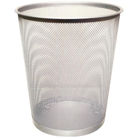 Drátěný koš 19 ℓ stříbrný