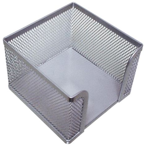 Drátěný stojan na blok `kostka` 95x80x95mm stříbrný 