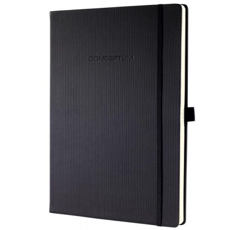 Zápisník CONCEPTUM A4+, linkovaný černý