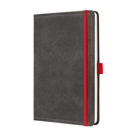 Zápisník CONCEPTUM Vintage linkovaný tmavě šedý 135x203mm