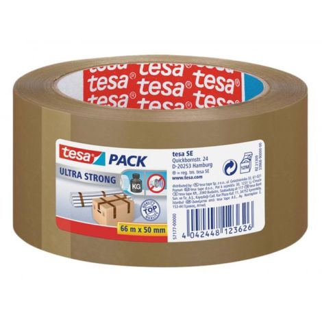 Balící lepící páska TESA ultra strong 50mm x 66m hnědá