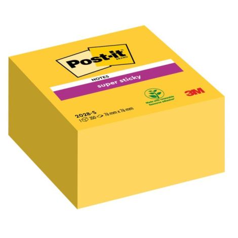 Samolepící bloček Post-it Super Sticky 76x76mm žlutá 350l 