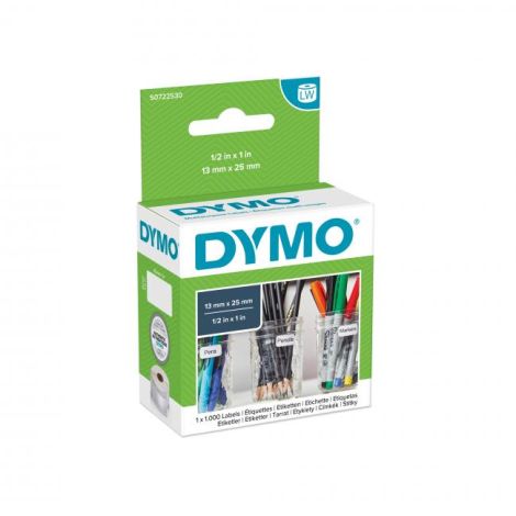 Samolepící etikety Dymo LW 25x13mm víceúčelové bílé 