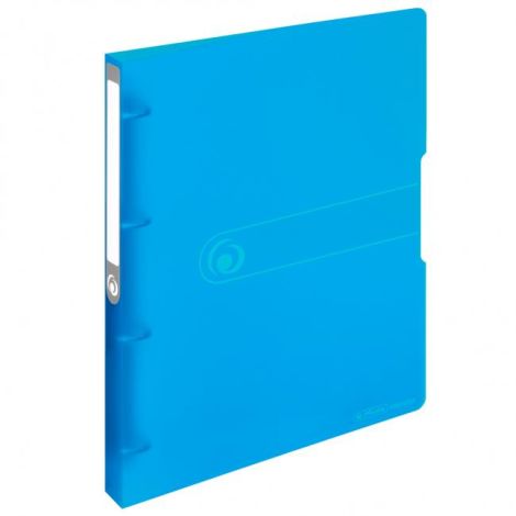 Pořadač 4-kroužkový Herlitz Easy Orga PP 3cm transparentní modrý