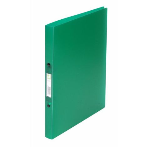 Pořadač 2-kroužkový Q-CONNECT celoplastový 1,6cm transparentní zelený 