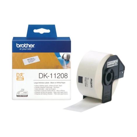 Samolepící etikety Brother DK-11208 38 x 90 mm adresné velké bílé