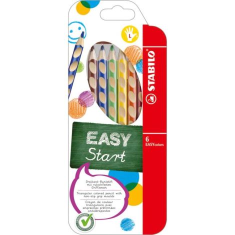 Dřevěné pastelky EASYcolors L 6sada
