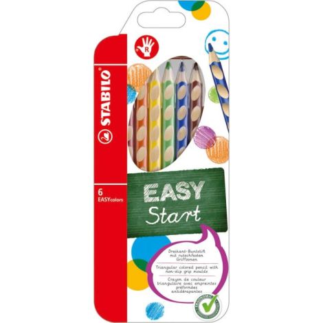 Dřevěné pastelky EASYcolors P 6sada