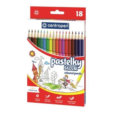 Barvičky šestihranné CENTROPEN 9520/18f