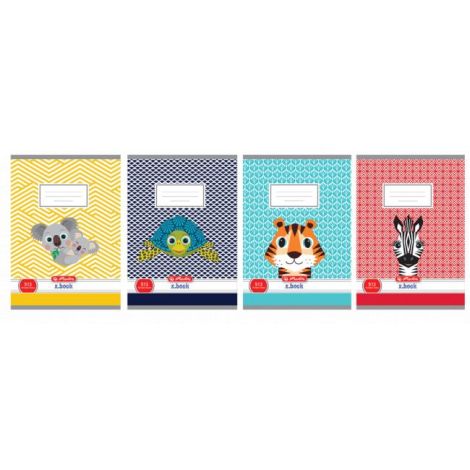 Sešit Herlitz 513 A5 linkovaný 70g/m2 mix motivů Cute Animals