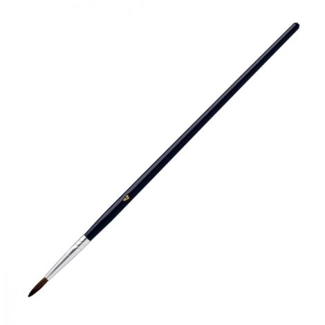 Štětec kulatý Nr. 4 s modrou rukojetí 12ks