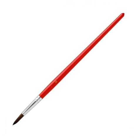 Štětec kulatý Nr. 10 s červenou rukojetí 12ks 