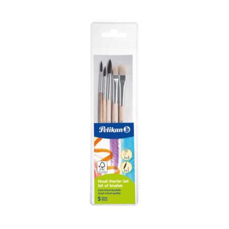Sada štětců Pelikan kulaté Starter-Set 5 ks