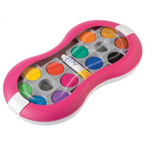 Vodové barvy Pelikan Space+, 12 barev, růžové