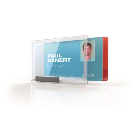 Pouzdro na 2 karty DURABLE PUSHBOX DUO 10ks 