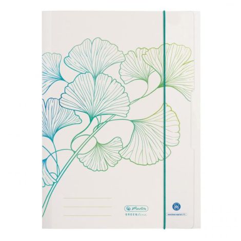 Kartonový obal s gumičkou Herlitz Greenline Ginko 